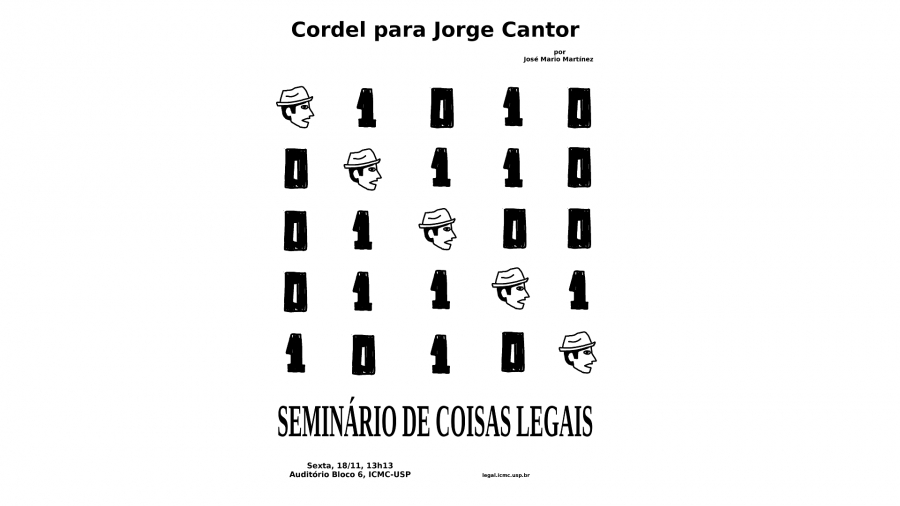 Íntegra - Seminário de Coisas Legais: Cordel para Jorge Cantor