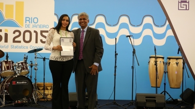 Pesquisadora associada ao CeMEAI é premiada em Congresso do ISI