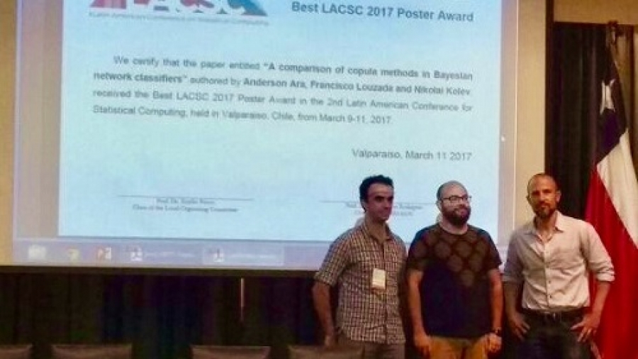Pesquisadores do CeMEAI são premiados em conferência internacional de estatística